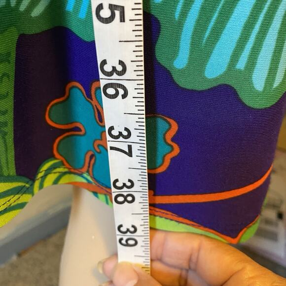 Jones New York Artsy Colorful Sheath Dress Ruched Elegant Event Evening Party 8 - Picture 4 of 10